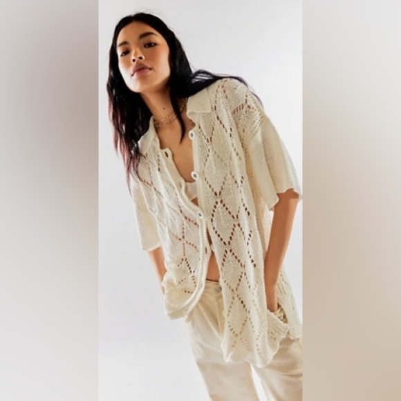 Free People Tops - New FREE PEOPLE We The Free All Love Club Shirt size S